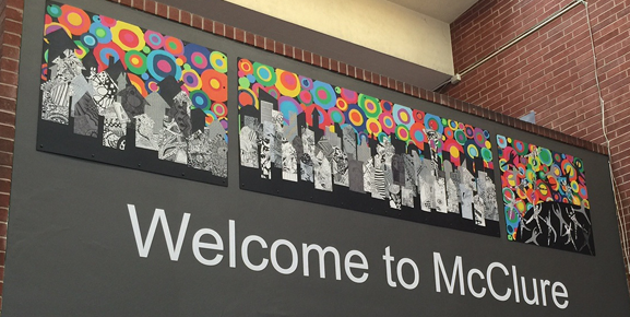 Welcome to McClure mural